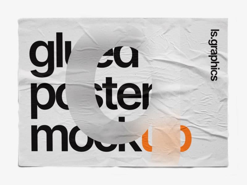 Glued Posters Textured online mockup