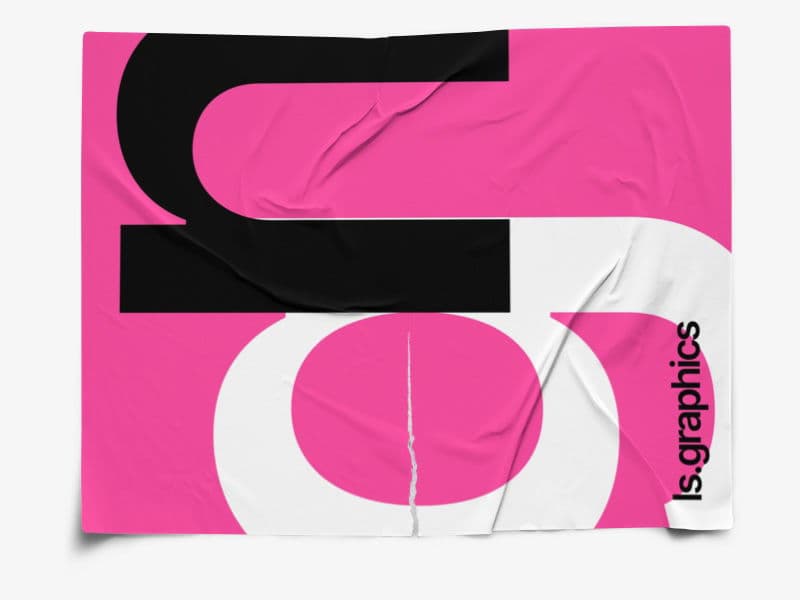 Glued Posters online mockup
