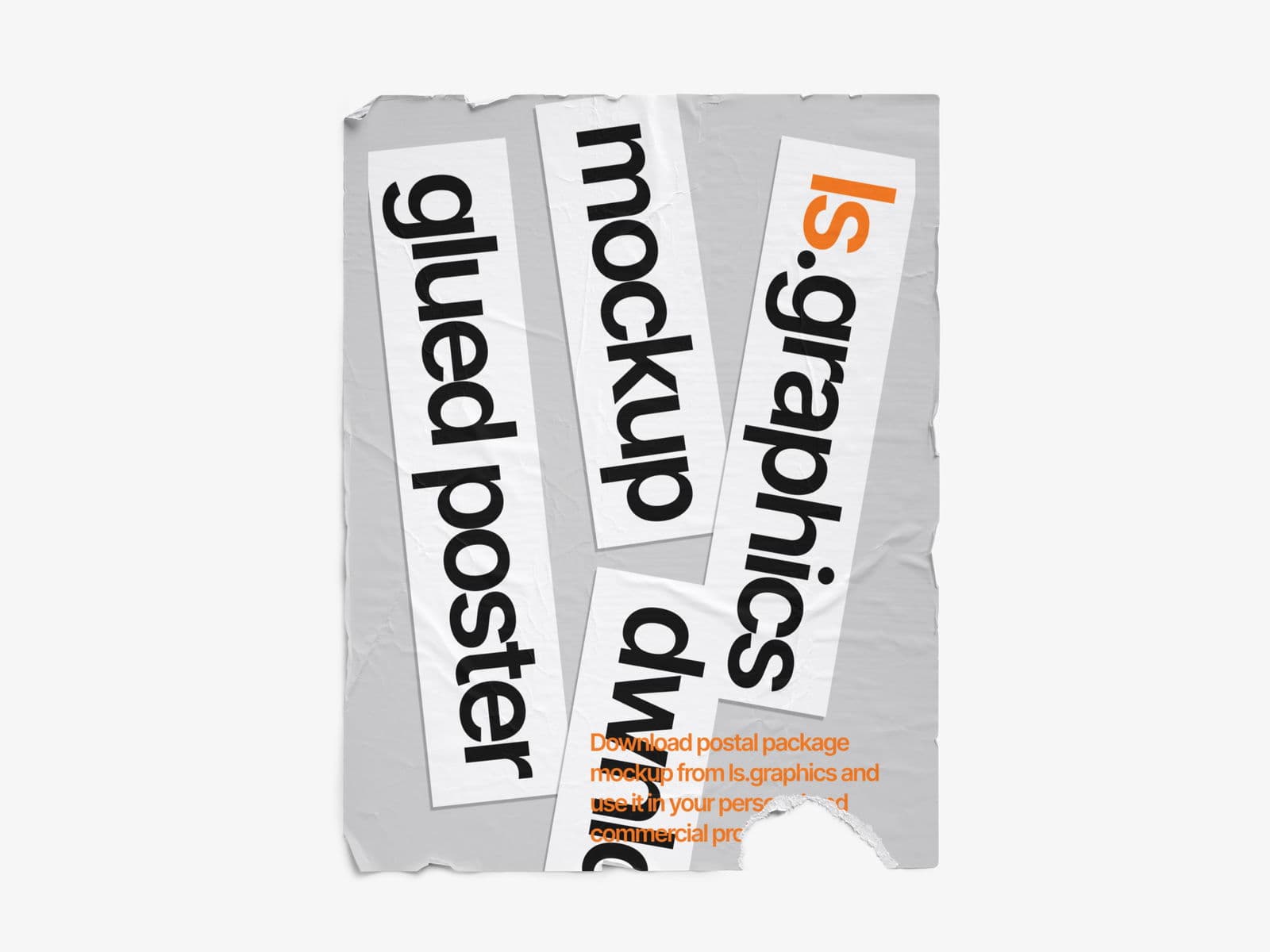 Glued Posters Glossy online mockup