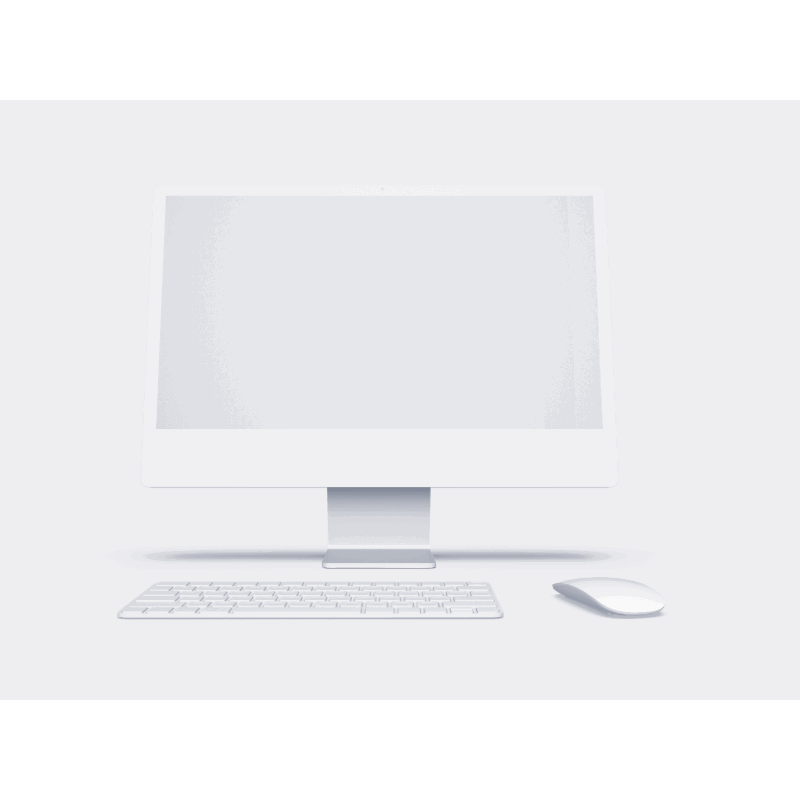iMac online mockup