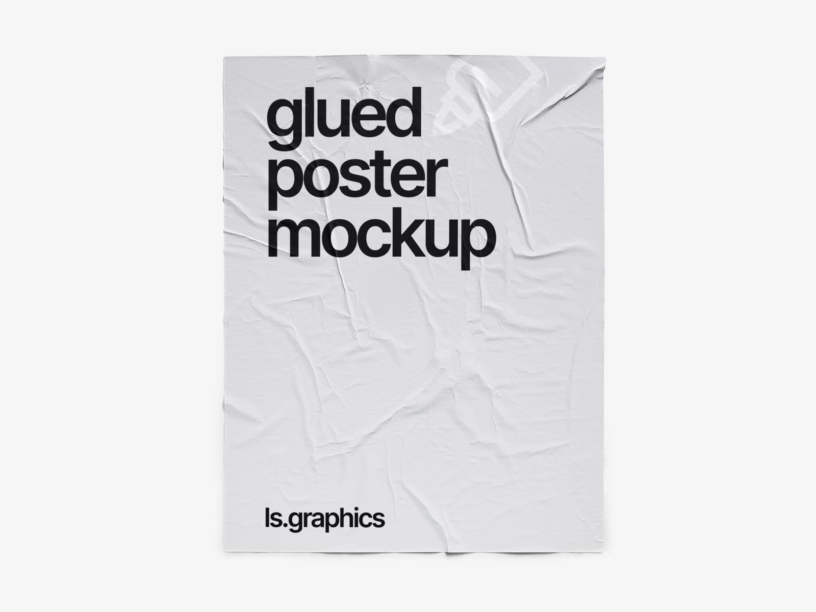 Glued Posters Glossy online mockup