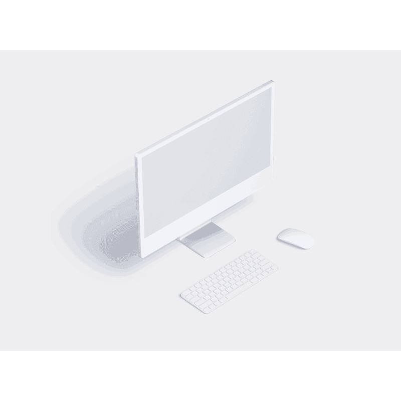 iMac 24 inch online mockup
