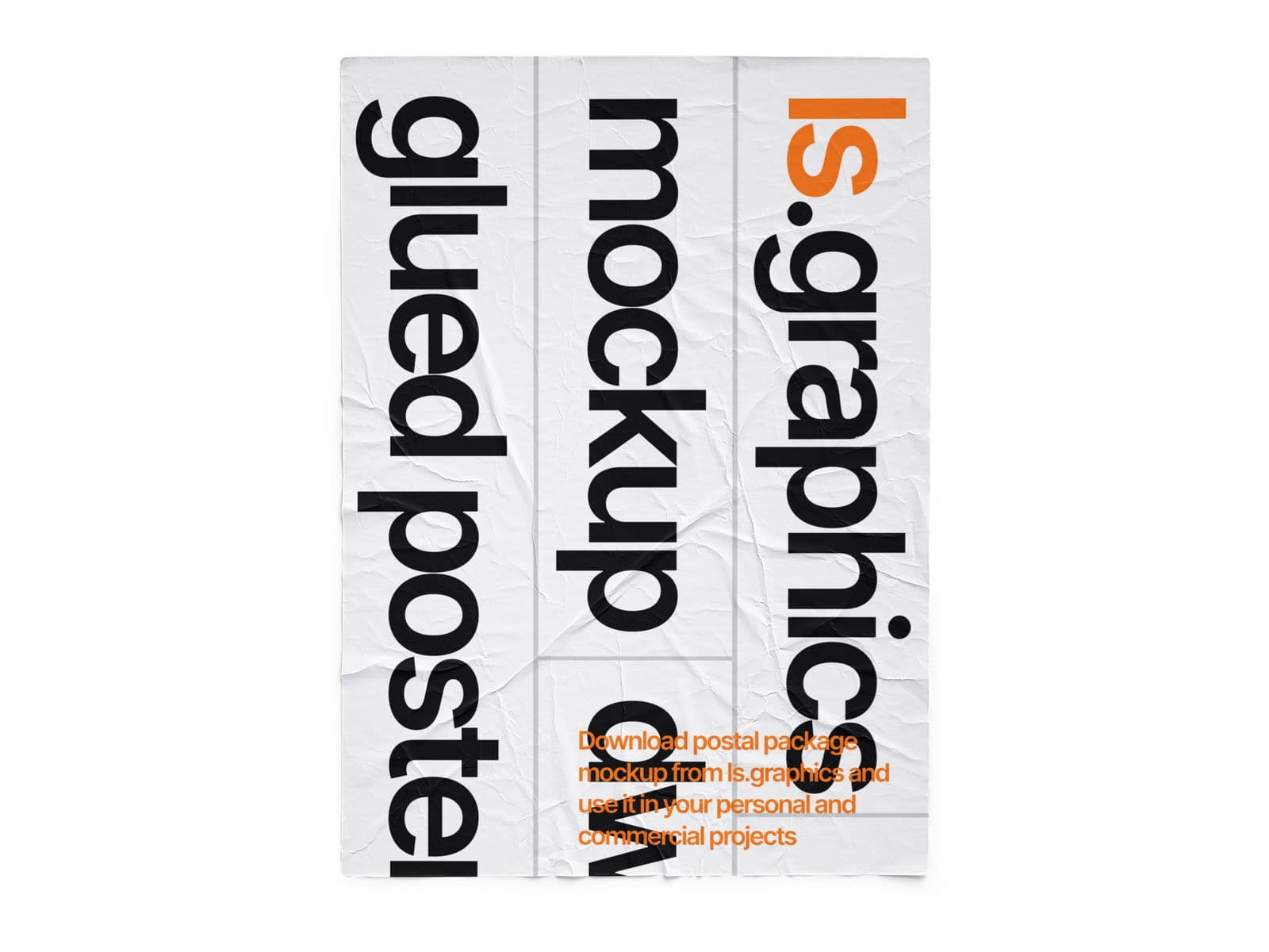 Glued Posters Glossy online mockup