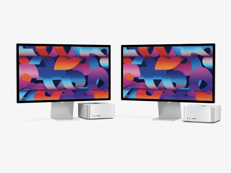 Mac Studio and Studio Display online mockup