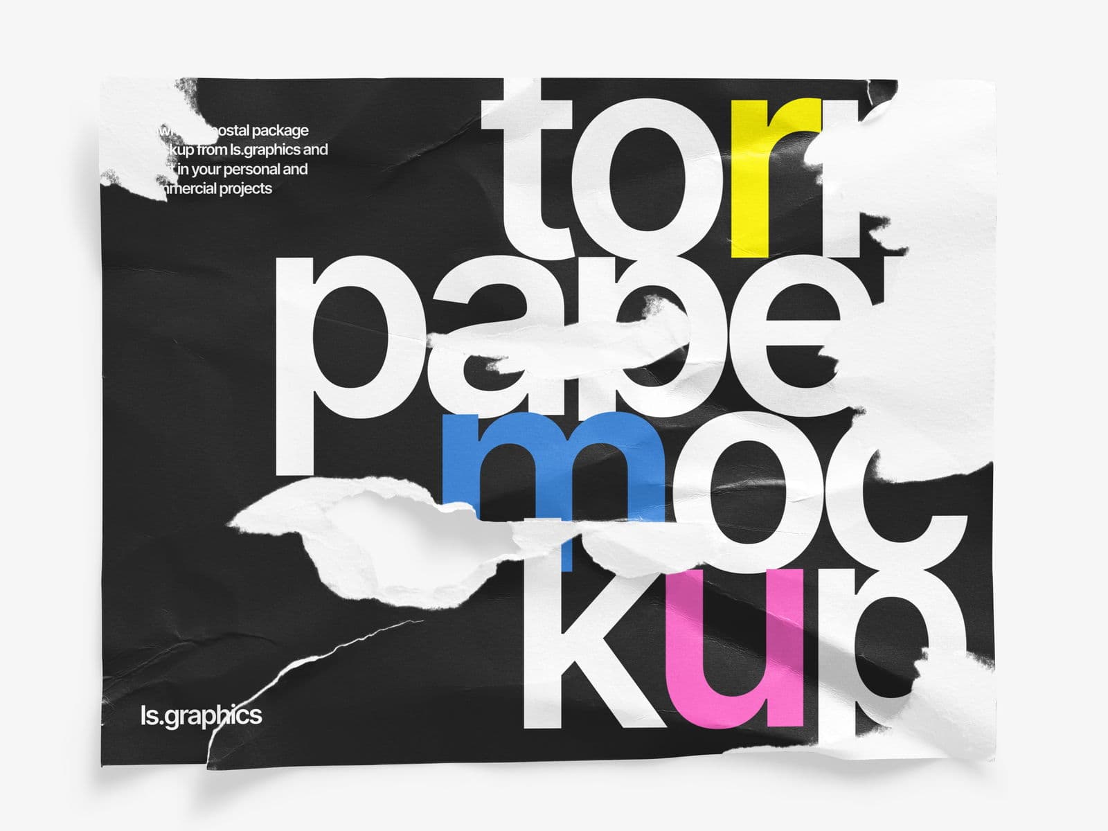 Torn Posters Glossy online mockup