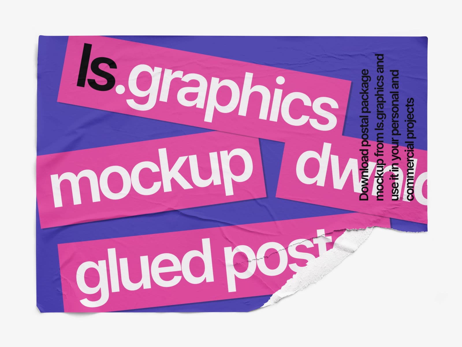 Glued Posters Glossy online mockup