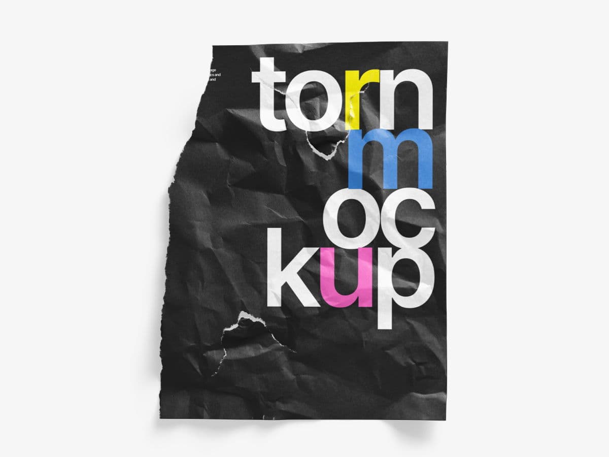 Torn Posters Textured online mockup