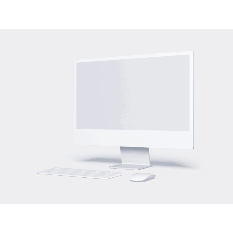 iMac 24 inch online mockup