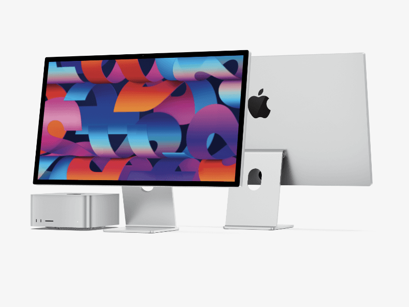 Mac Studio and Studio Display online mockup