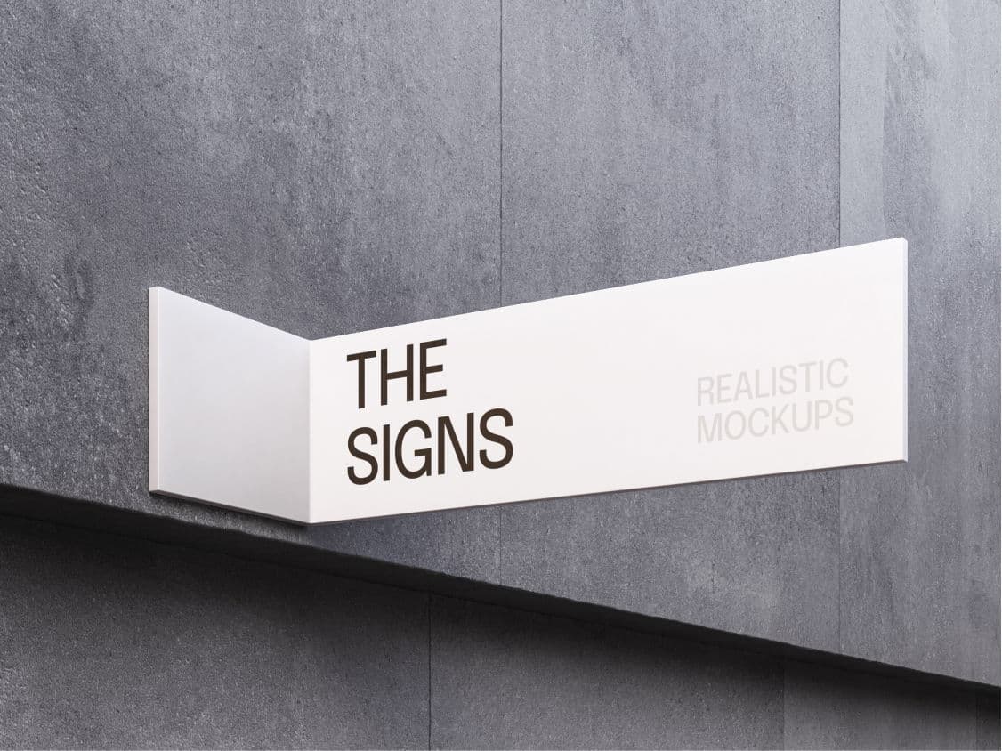 Paint Sign Mockup online mockup