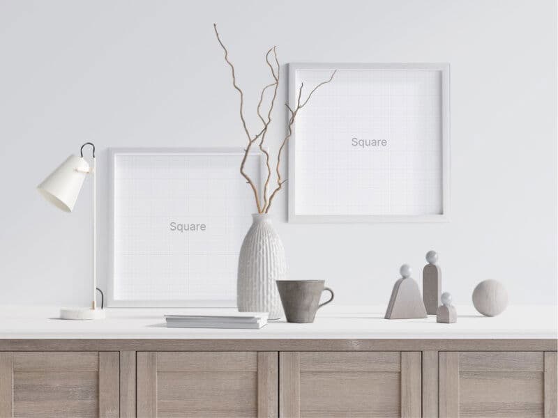 Frames online mockup