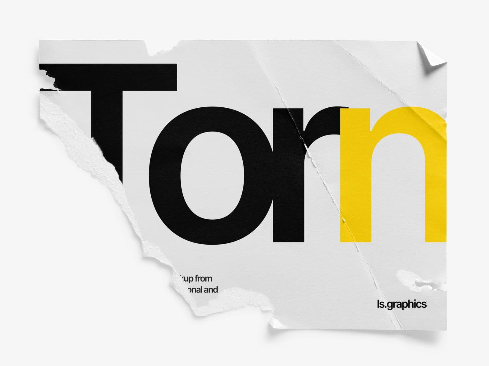 Torn Posters Glossy online mockup