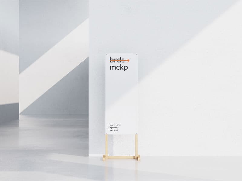 Boards. Poster Stand online mockup