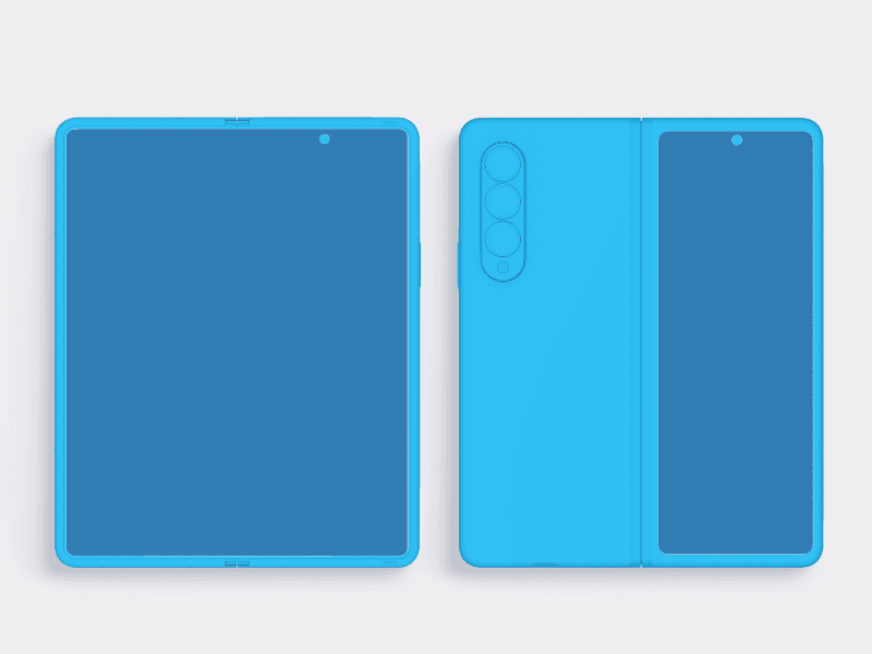 Samsung Galaxy Z Fold 3 online mockup