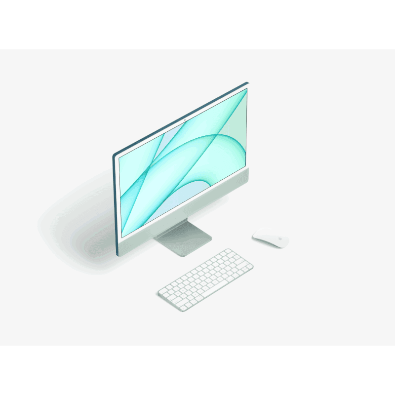 iMac 24 inch online mockup