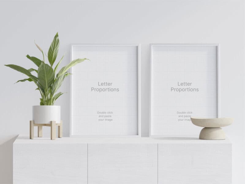 Frames online mockup