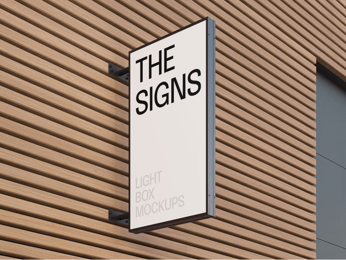 Lightbox Sign Mockup online mockup