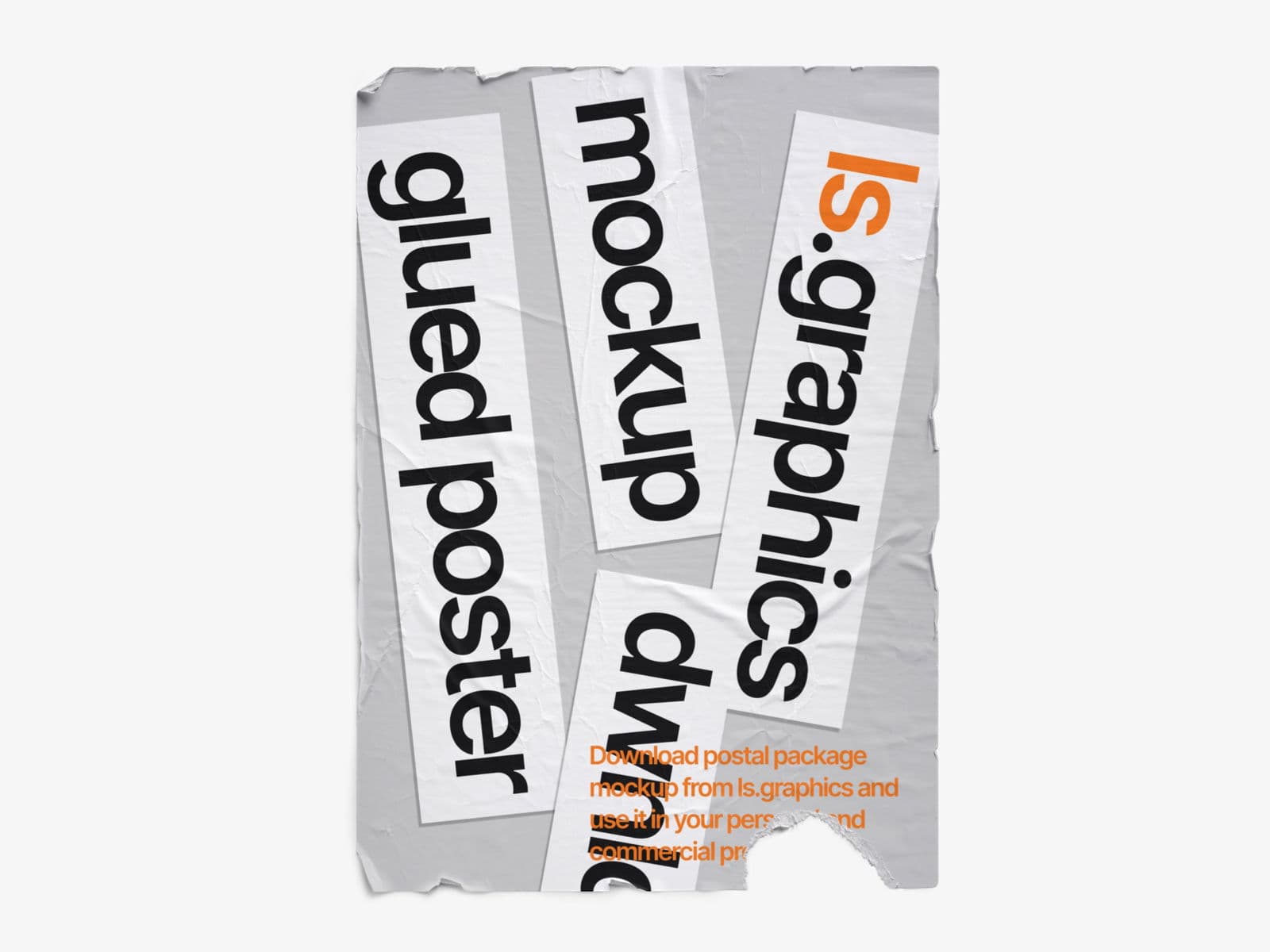 Glued Posters Glossy online mockup