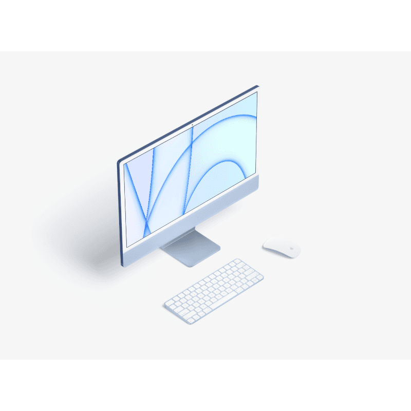 iMac 24 inch online mockup