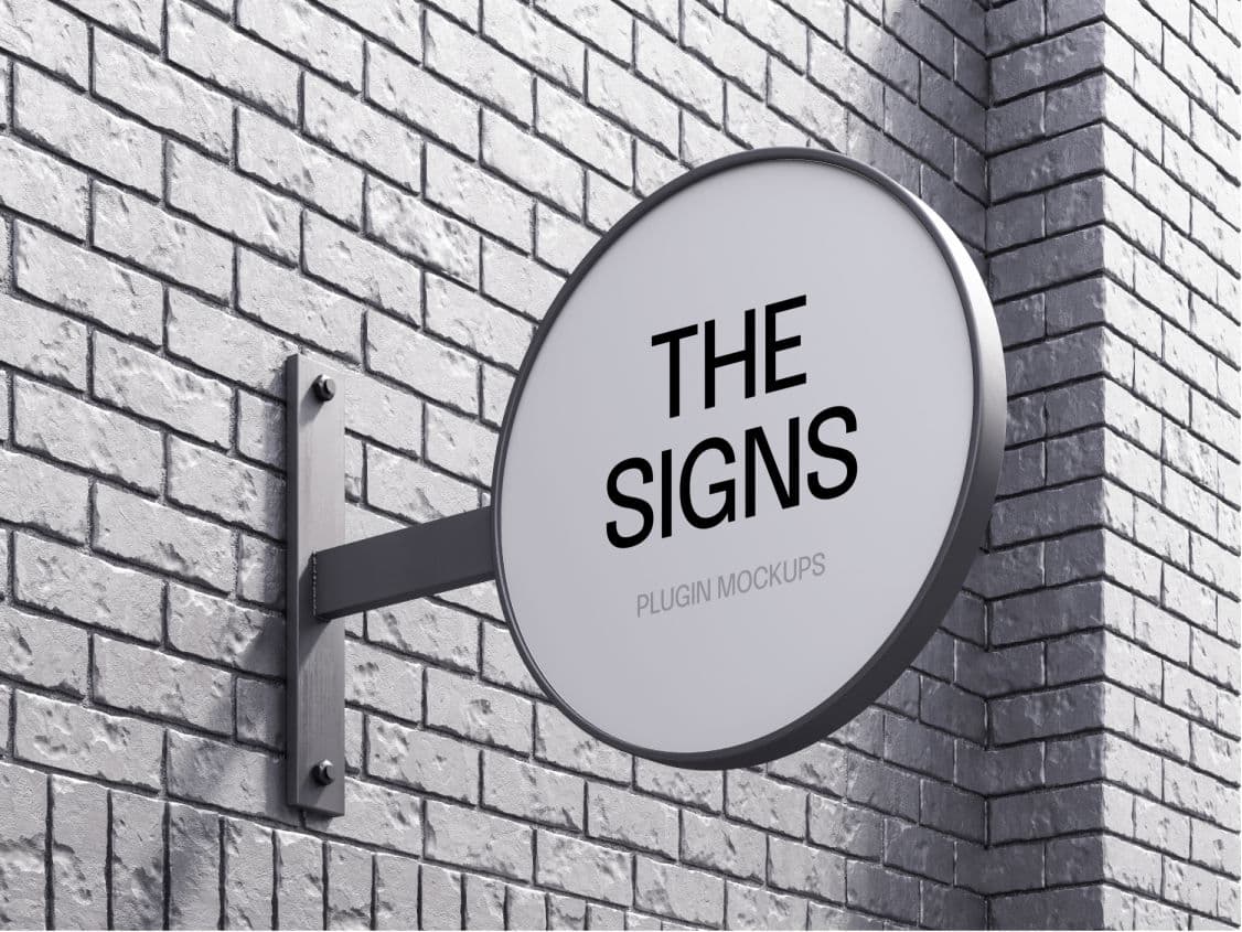 Metal Sign Mockup online mockup