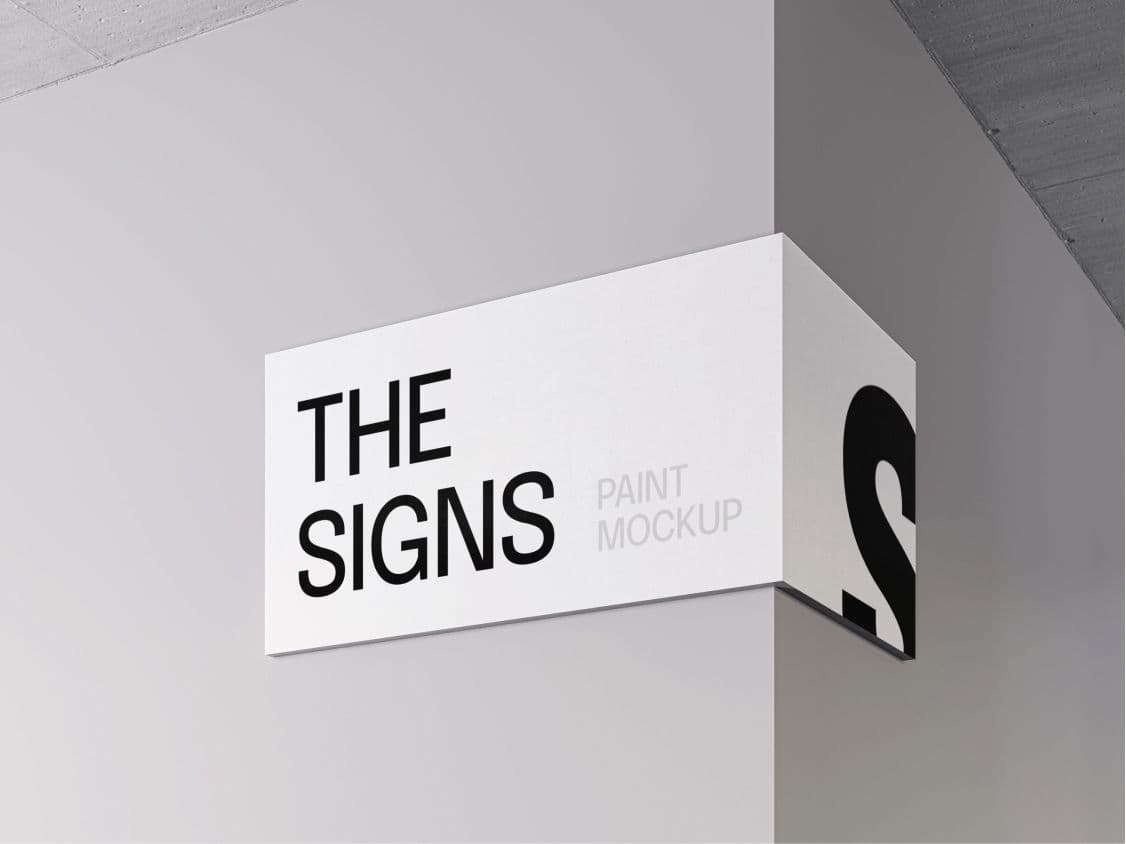 Paint Sign Mockup online mockup