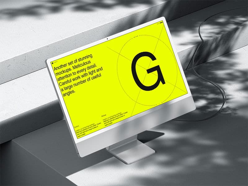 iMac 24 inch online mockup