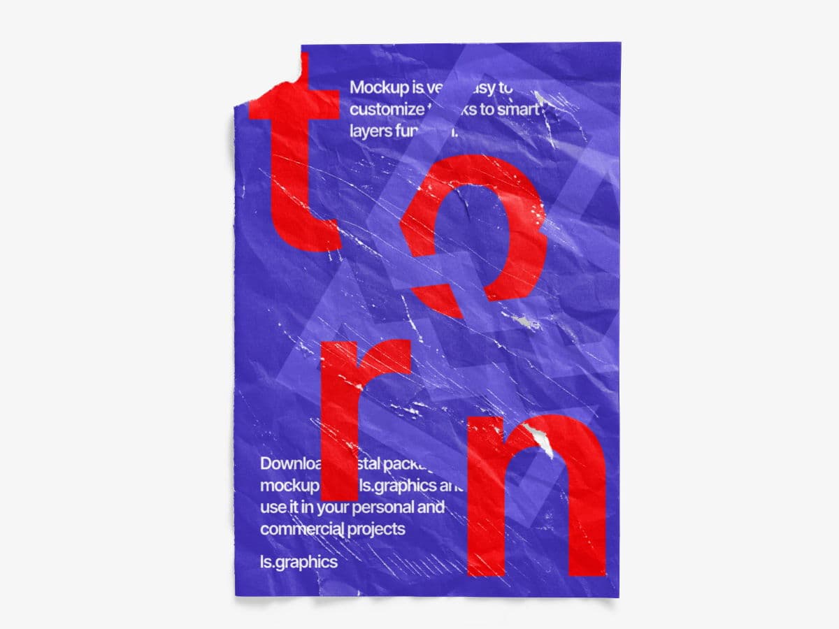 Torn Posters Textured online mockup
