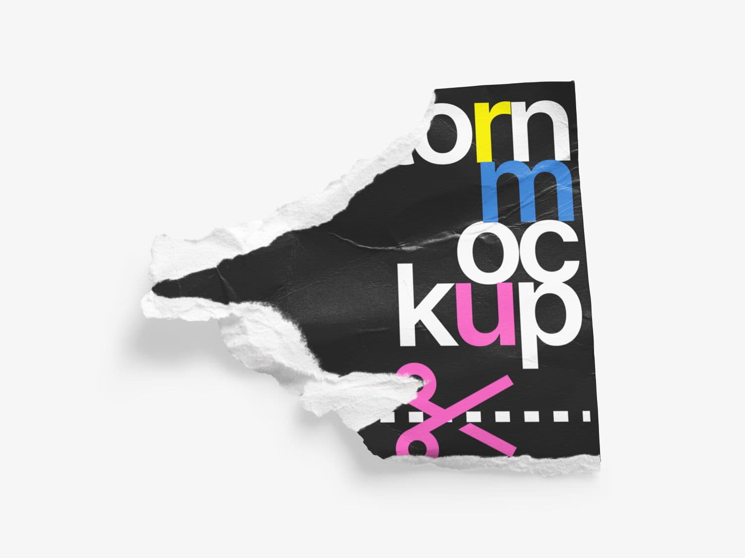 Torn Posters Glossy online mockup