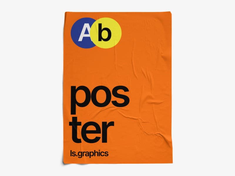 Glued Posters Textured online mockup