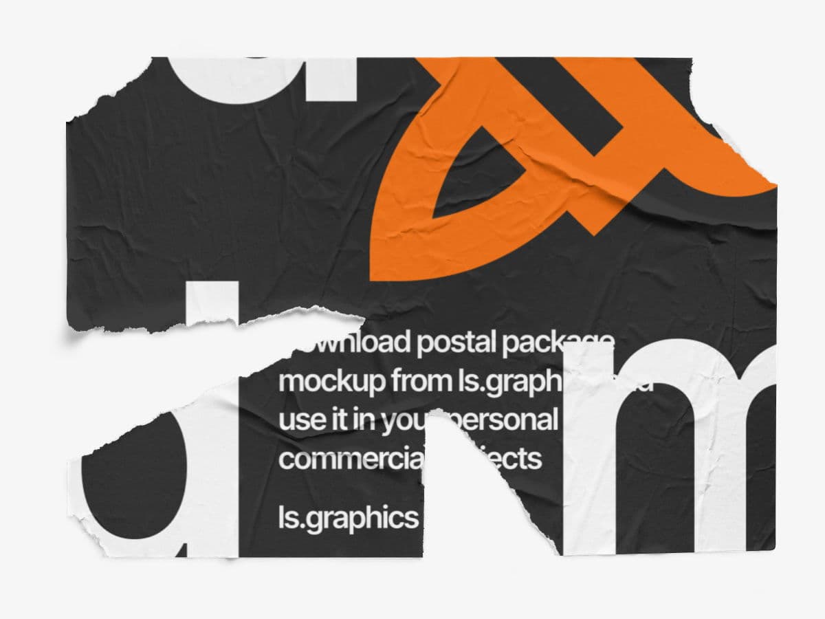Glued Posters online mockup