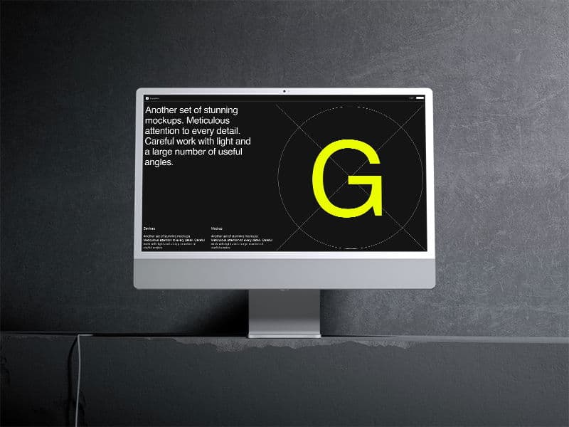 iMac 24 inch online mockup