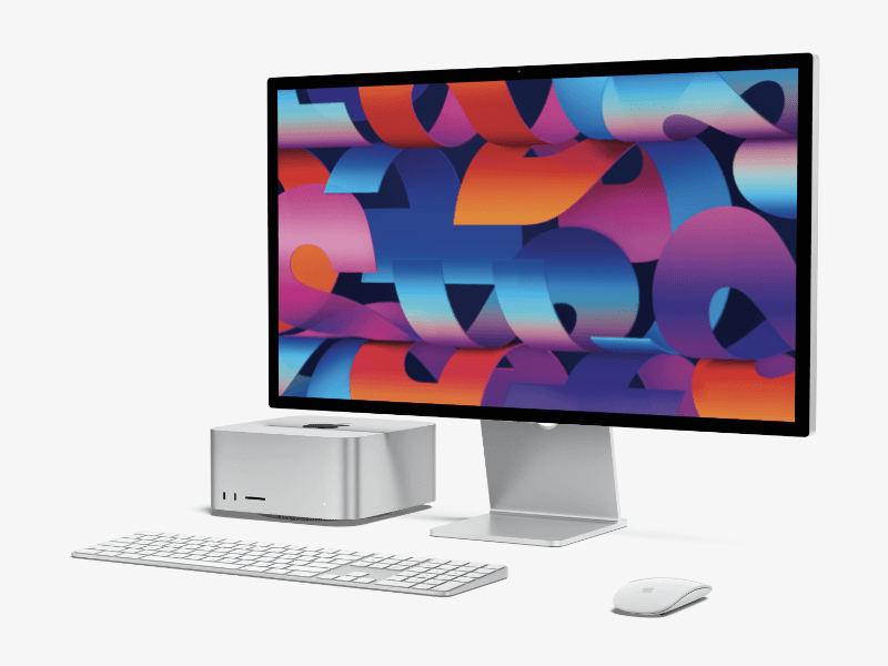 Mac Studio and Studio Display online mockup