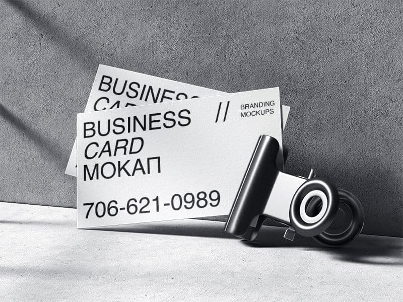 Qubus. Business Cards online mockup