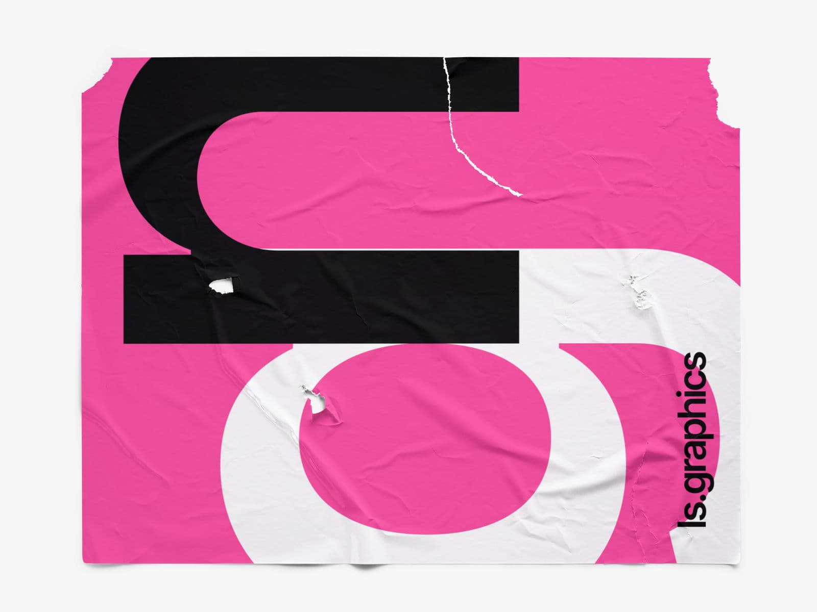 Glued Posters Glossy online mockup