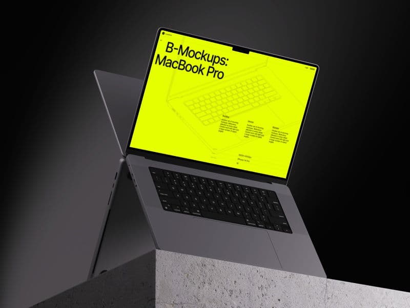 MacBook online mockup