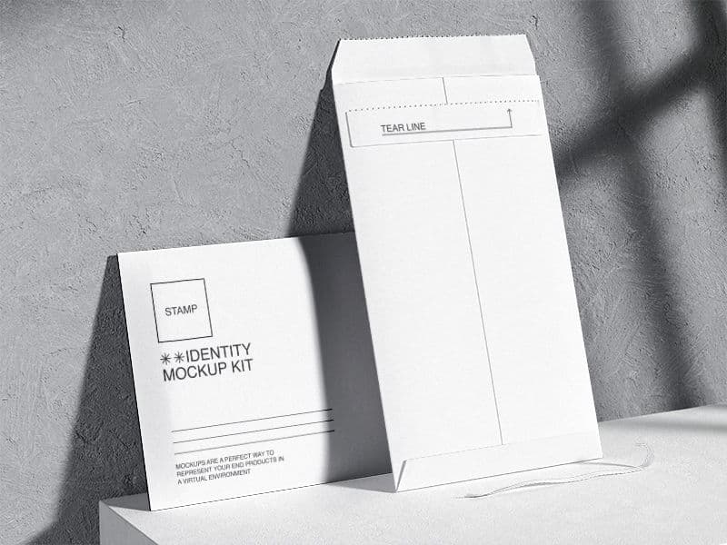 Qubus. Envelopes online mockup