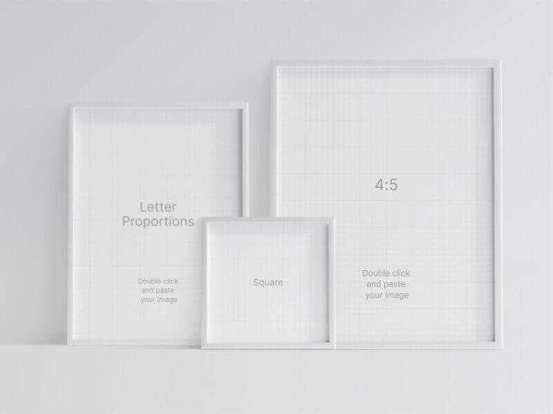 Frames online mockup