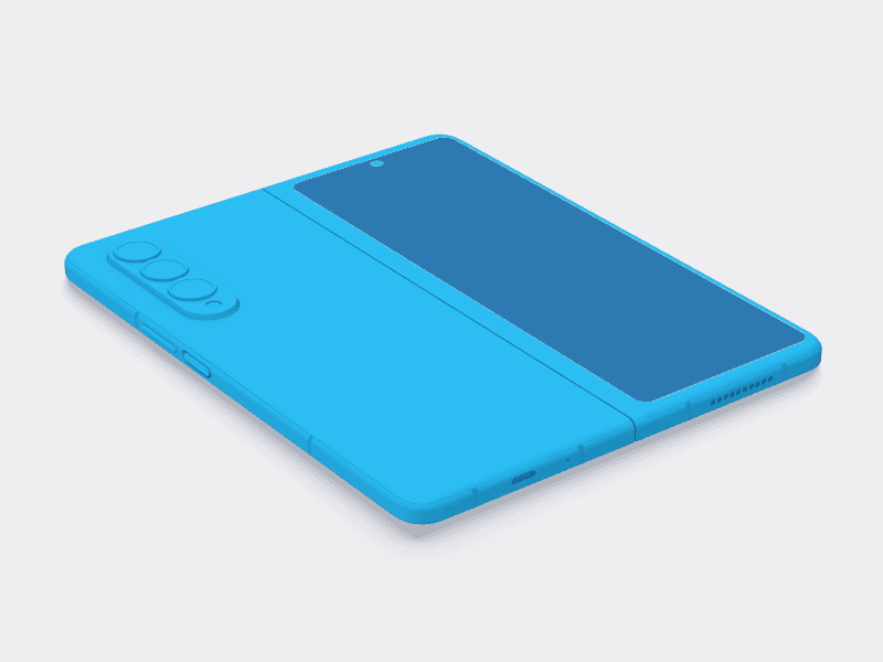 Samsung Galaxy Z Fold 3 online mockup