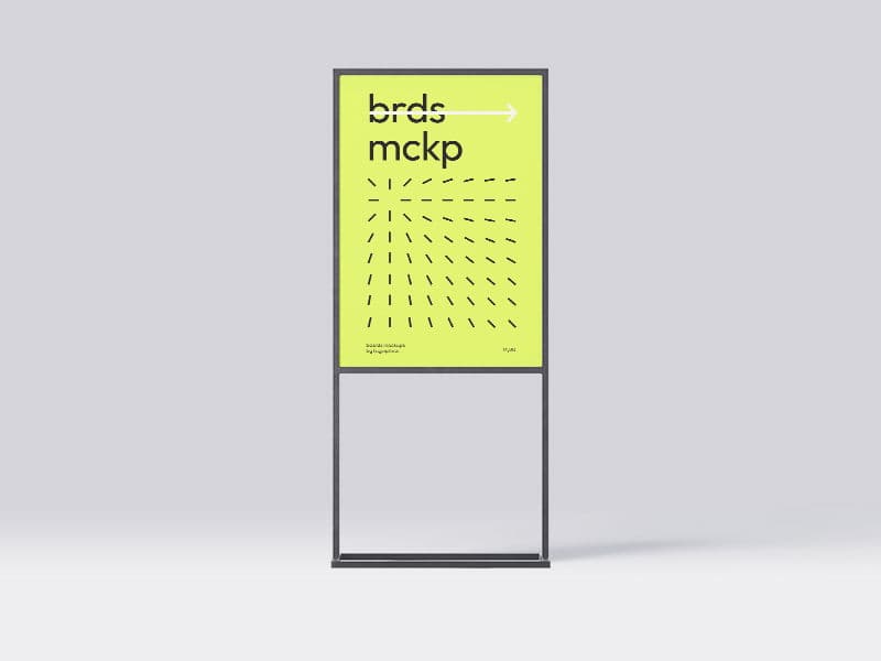 Boards. Poster Stand online mockup