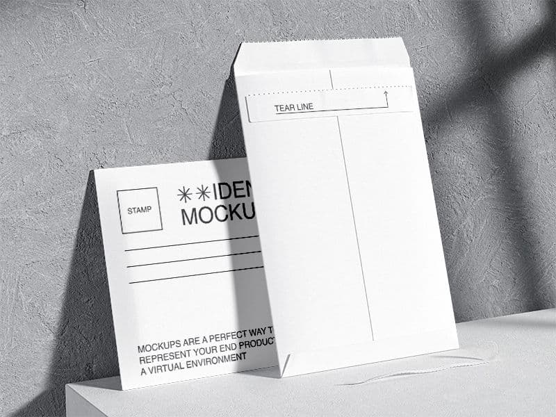 Qubus. Envelopes online mockup