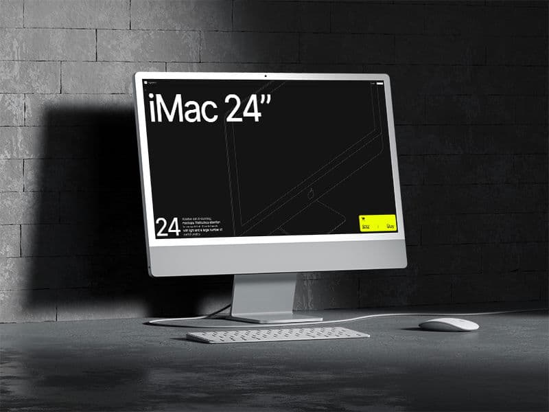iMac 24 inch online mockup