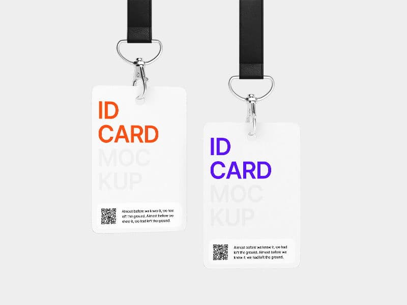 Realistic ID Cards online mockup