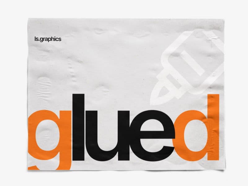 Glued Posters Textured online mockup