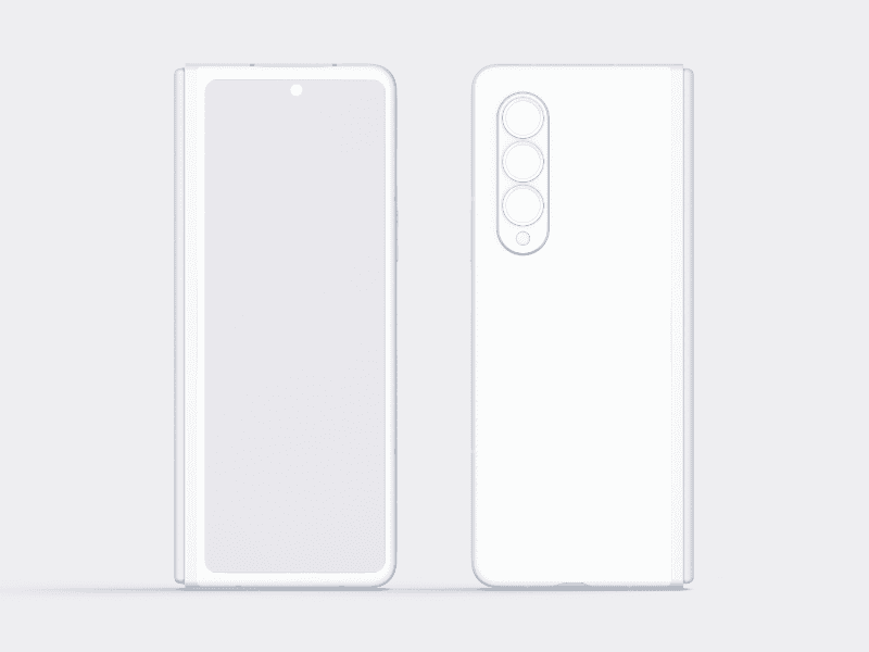 Samsung Galaxy Z Fold 3 online mockup