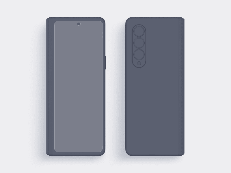 Samsung Galaxy Z Fold 3 online mockup