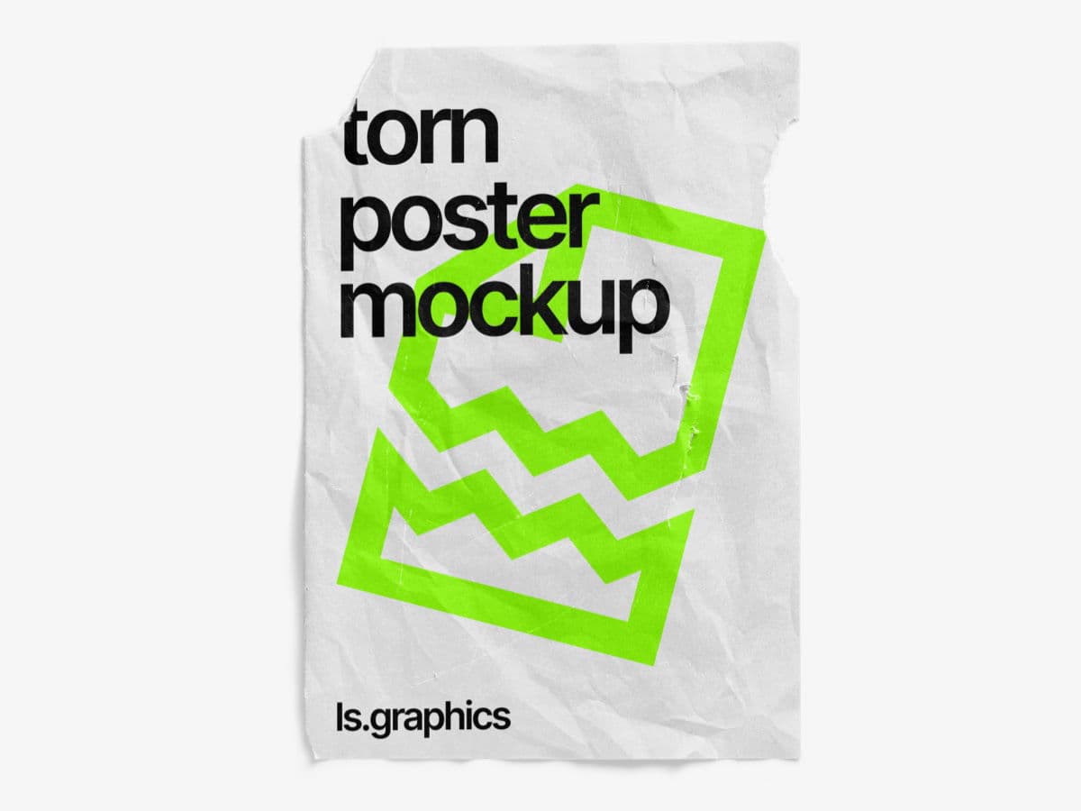 Torn Posters Textured online mockup