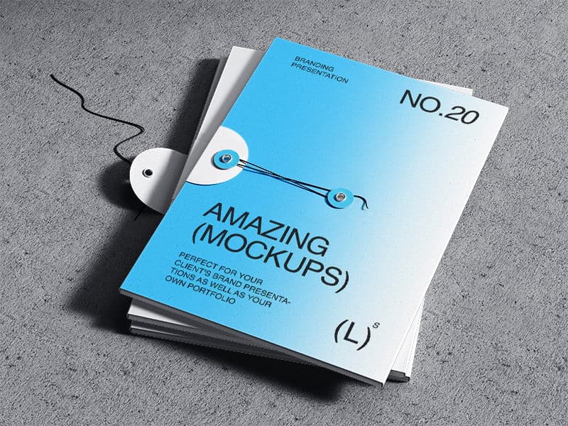Qubus. Folders online mockup