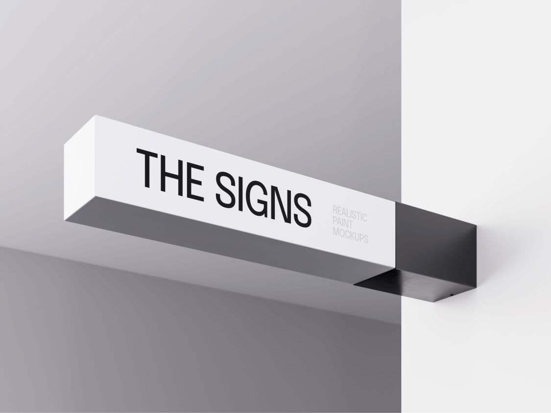 Paint Sign Mockup online mockup