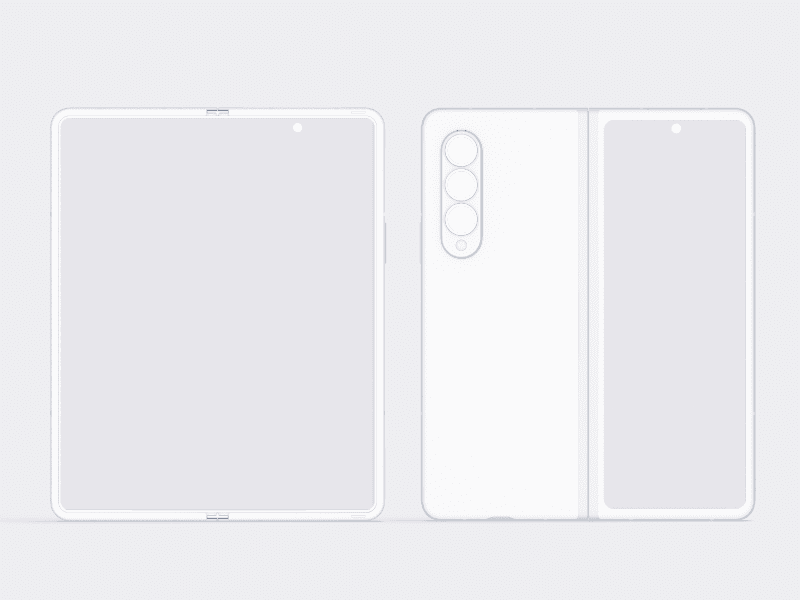 Samsung Galaxy Z Fold 3 online mockup