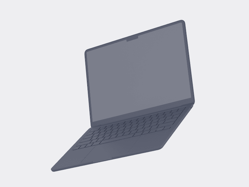 MacBook Air (2022) online mockup